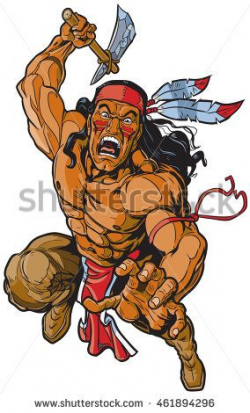 Vector #cartoon #clipart #illustration of an #Apache ...