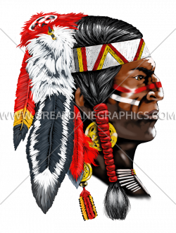 Indian Warrior | Production Ready Artwork for T-Shirt Printing