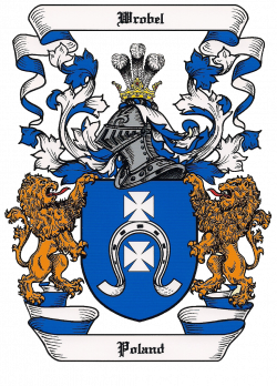 Wrobel Family Coat of Arms by herold Zdenek Velebny, who is the ...