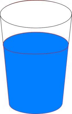 Full cup of water clipart
