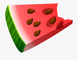 Bitten Piece Of Watermelon Png Clipart Picture - Watermelon ...