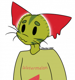 Watermelon Cat on Toyhouse