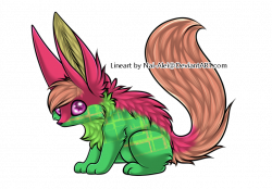 Chibi Watermelon Fox Adopt - Adopted by Feralx1 on DeviantArt