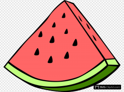Watermelon Wedge Clip art, Icon and SVG - SVG Clipart