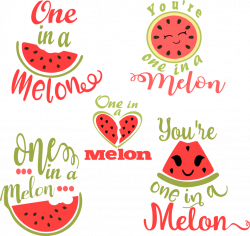 One in a Melon SVG Watermelon | svg files | Pinterest | Cricut ...