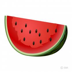 Cut Watermelon Clipart Free Picture｜Illustoon