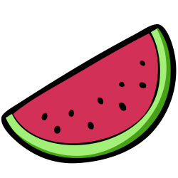 OnlineLabels Clip Art - Watermelon