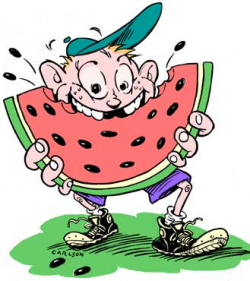 Watermelon Eating Contest. Clipart - Clip Art Library