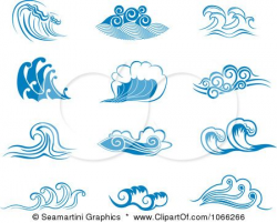 Clipart Sea Waves - Royalty Free Vector Illustration by ...