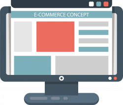 E-commerce Webstore Icon - Computer shopping website 3593*3063 ...