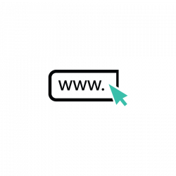 Website url, click, browser, network, w3c, www vector icon