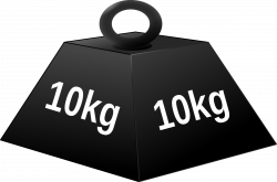 Clipart - 10 kg weight(white character)