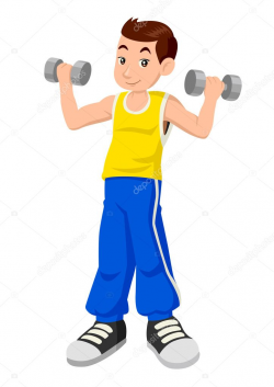 Download exercise cartoon boy clipart Exercise Weight loss ...
