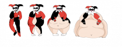 Harley Quinn Weight Gain Sequence by ChubbyChub-Chub on DeviantArt