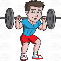 Man lifting weights clipart » Clipart Station