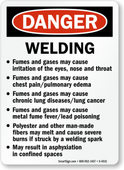 Prevent Welding Hazards | Danger & Caution Signs