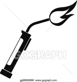 Vector Stock - Welding torch icon simple. Clipart ...