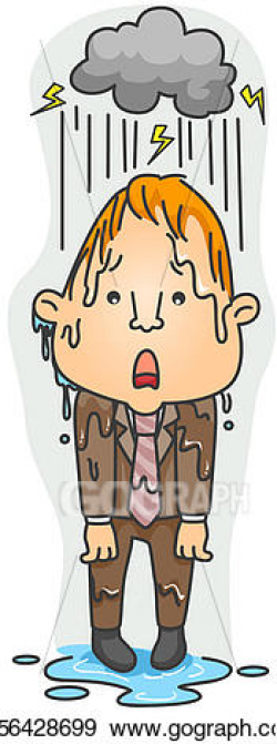 Drawing - Soaking wet. Clipart Drawing gg56428699 - GoGraph