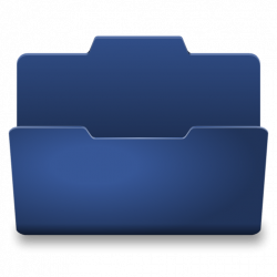 Blue Open Icon - Classy Folder Icons - SoftIcons.com