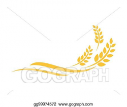 Vector Clipart - Wheat logo template. Vector Illustration ...