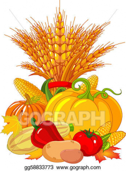 Vector Illustration - thanksgiving / harvest design. EPS ...