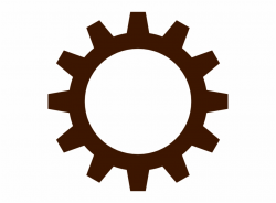 Gears Clipart Brown Gear Wheel - Clip Art Library