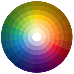 Artist's colour wheel - could work well for a mural interpreting the ...
