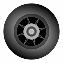 Clipart - Inline skate wheel