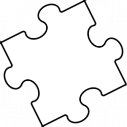 Black And White Jigsaw Puzzles Clipart