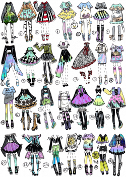 250 pts or 2.5 USD / outfit- OPEN SALE by Guppie-Adopts on ...