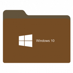 folder brown w 10 icon 1024x1024px (ico, png, icns) - free download ...