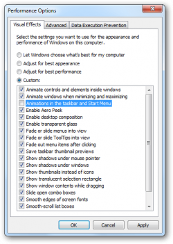 Disable Hot Track Animation In Windows 7 Taskbar