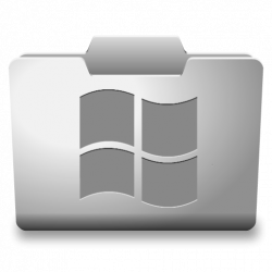 White Windows Icon - Classy Folder Icons - SoftIcons.com