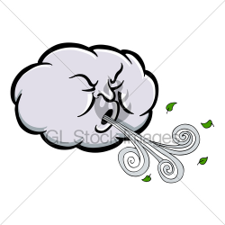 Angry Cloud Blowing Wind · GL Stock Images