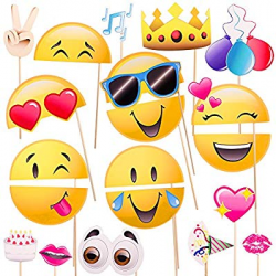 Windy City Novelties Emoji-Icon Smiley Face Photo Booth Prop ...