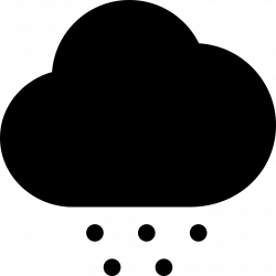 Cloud Black Storm Symbol Of Weather With Hail Dots Falling Svg Png ...