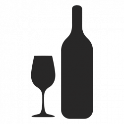 Wine bottle glass silhouette - Transparent PNG & SVG vector