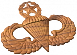 Master Parachutist (Jumpmaster) Badge Style A | CNC Military Emblems