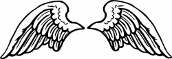 Peterm Angel Wings clip art Free vector in Open office ...