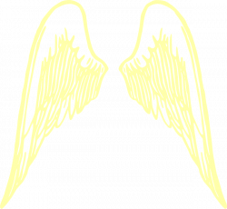 Yellow Angel Wings Clip Art at Clker.com - vector clip art online ...