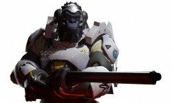 In the game early development ,Winston supposed to have a shotgun ...
