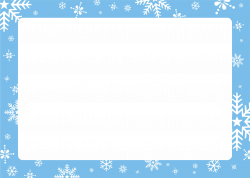 Winter snowflake border graphic free - techFlourish collections