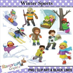 Winter activity clipart - Clip Art Library