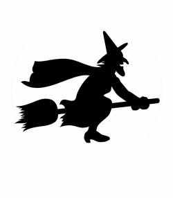 Flying Witch Silhouette Png - Witch Flying On A Broomstick ...