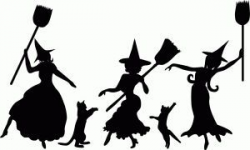 witches dancing silhouette | dancing witch silhouettes ...