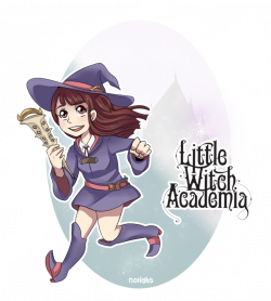 Chibi Akko - Little Witch Academia by NoLightArtist on DeviantArt