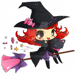 Candy Witch Minichibi Commish by YamPuff on DeviantArt