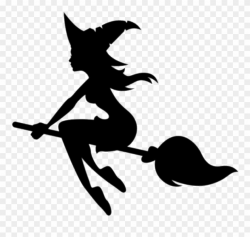 Download - Silhouette Of A Witch Clipart (#759690) - PinClipart