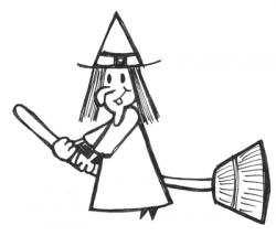 Simple Halloween Witch Drawing | Free download best Simple ...