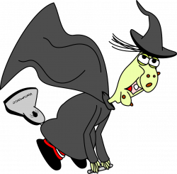 Witch Flying Halloween Wizard PNG Image - Picpng